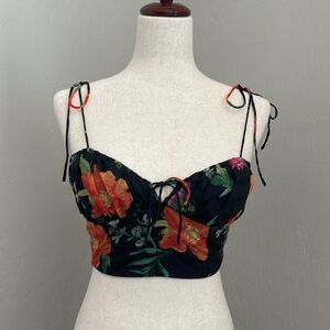 Urban outfitter floral crop top